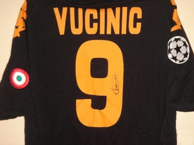 2007-08 Manchester United/Roma, maglia indossata da Vucinic