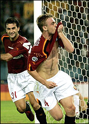 2004/05 il 3-3 siglato da Daniele in Roma/Inter