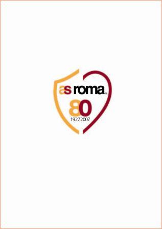 Il logo degli 80 anni della Roma