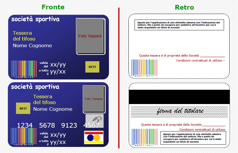 modulo tessera del tifoso napoli