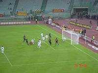 Il terzo gol
                  della Roma segnato da Carew fotografato dal
                  sottoscritto