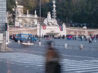 I tifosi
                  del Basilea a Piazza del Popolo