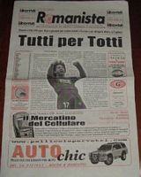 2005/06, giornale distribuito allo stadio prima di Roma/Bruges