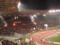 Curva Sud dopo il secondo gol