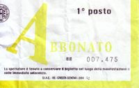 Il
                biglietto della partita Roma/Timisoara (amichevole
                precampionato)