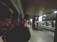 Alla stazione Termini, in partenza