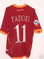 La maglia indossata da Taddei nella finale di Copp Italia 2006/07 Roma/Inter 6-2