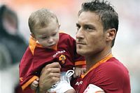 Totti con il figlio