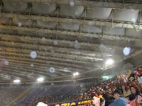 Diluvio dentro la Tribuna Tevere