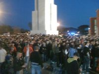 Ore 20.30,
                  la situazione ai varchi dell'obelisco