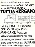 Volantino
                    distribuito a Roma/Genoa 17 gennaio 1990
