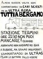 Volantino
                    distribuito a Roma/Genoa 17 gennaio 1990