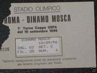 Roma/Dinamo Mosca 1996/97, pre-assegnazione posto