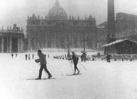 Roma, 11 marzo 1956,
                  il derby verrà rinviato per la neve