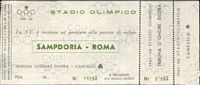 1961/62 Roma/Sampdoria invito