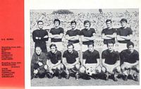 1970/71, programma Blackpool/Roma, formazione