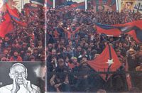 I fans del Wisla Cracovia (Polonia) nella stagione 1978/79