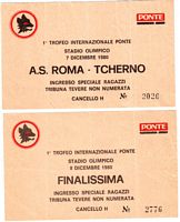 Torneo Ponte: la
                Roma non giocò con il Tcherno e la finalissima fu con il
                Perugia