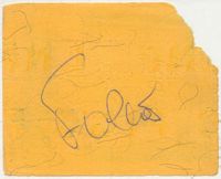 Retro del
                  biglietto Roma/Como, autografato da Falcao