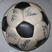 Il pallone di Juventus/Roma 1985/86 autografato dagli juventini