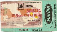 Roma/Borussia, Distinti Nord