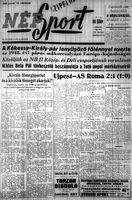 15 gennaio 1948:
                il quotidiano Nepsort riferisce dell'amichevole
                Ujpest/Roma 2-1