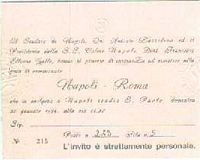 1993/94 Napoli/Roma, invito
