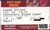 West Ham
                          United / Leeds United biglietto
