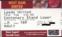 West Ham
                          United / Leeds United biglietto