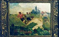 Dipinto di Rivaroli su una partita del Roman nel 1911