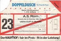 1982/83, Coppa Uefa Colonia/Roma