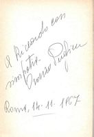 Autografo Oronzo Pugliese, 1967