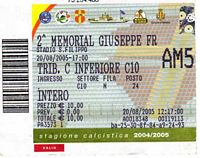 20
                agosto 2005, Messina/Roma