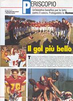 Natale 1995, la Roma gioca a football americano per beneficenza