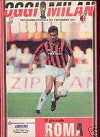 1991/92 programma Milan/Roma