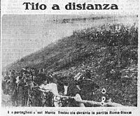 Tifosi su Monte Testaccio