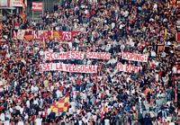 Striscioni
                  della Curva Sud