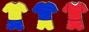 La maglia di
                casa, quella da trasferta e la terza maglia del
                Villareal